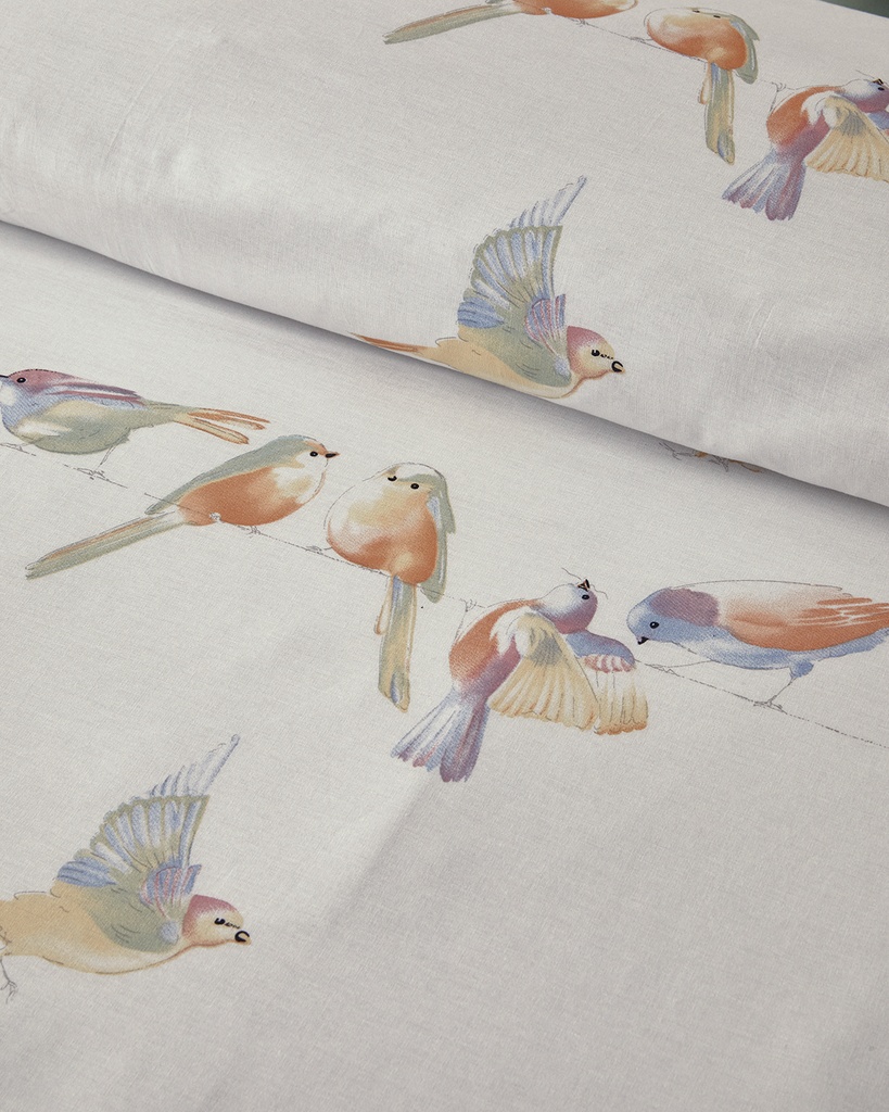 Bird Talk Duvet Cover Set Timeless