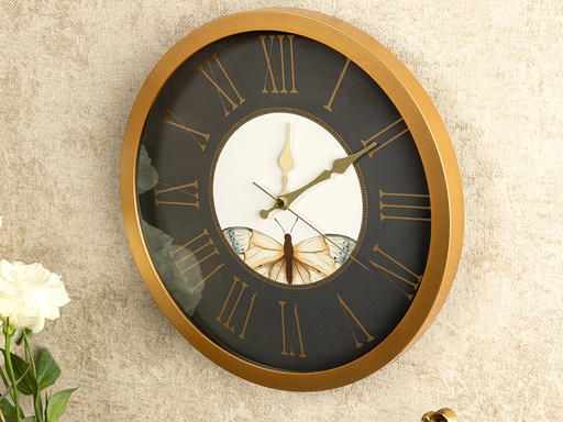 [10033656001] Butterfly Valley Wall Clock Circle Of Life