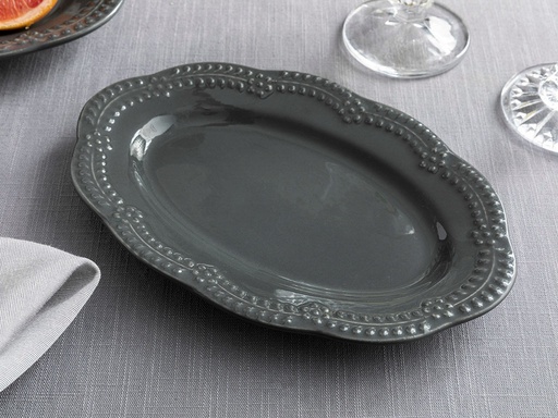 [10030946001] Viyana Platter Timeless (20cm, Anthracite)