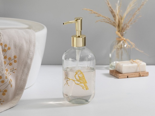 [10029198001] Birdy  Soap Dispense Timeless (7.2X18.5cm, Gold)