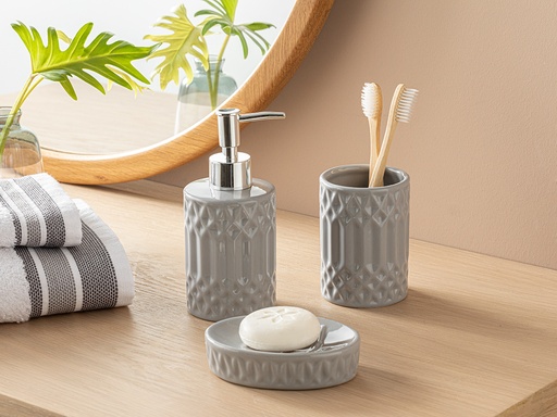 [10033067002] Aida Bathroom Set Timeless (Gray)