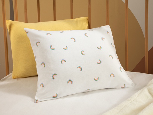 [10033531001] Rainbows Baby Pillowcase Natural