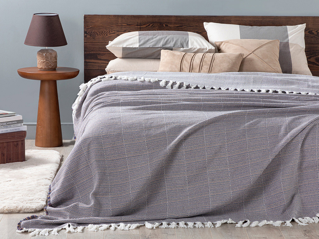 Chevron Bed Quilt Timeless