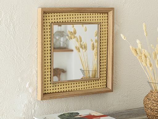 [10033901002] Hazeran Mirror Natural (40x40cm)