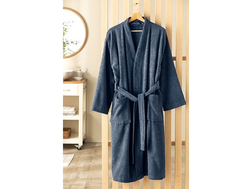 [10035743007] Dia Bathrobe Timeless (S-M, Blue)