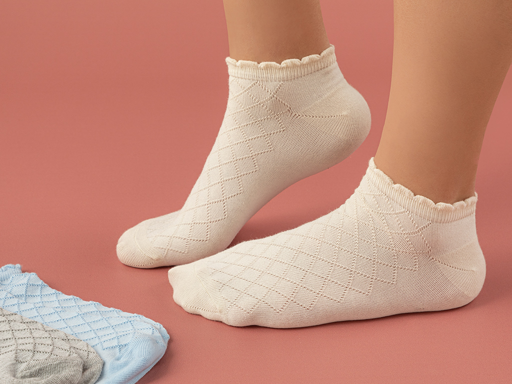 Pure Basic Ankle Sock Flowertopia