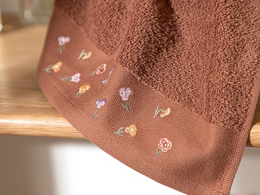 [10033477001] Floral Hand Towel Circle Of Life