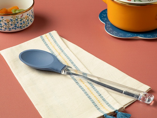 [10035321002] Haky Service Spoon Flowertopia (Blue)