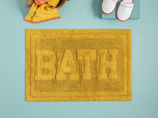 [10034506002] Bath Bath Mat Flowertopia (Yellow)