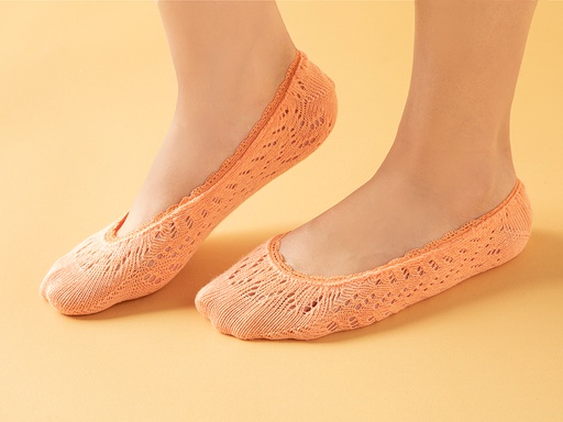 [10034231001] Fairy Flat shoes socks Flowertopia (Orange)