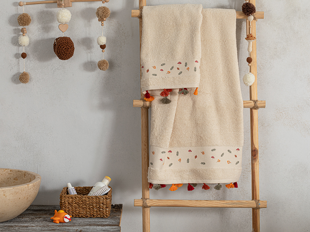 Natural Baby Bath Towel Set Natural