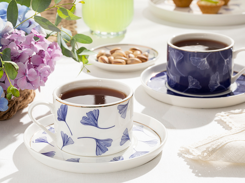 Gingko Biloba Tea Cup Set Timeless