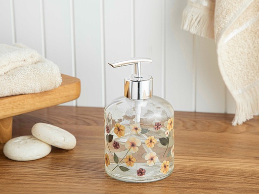 [10035932001] Unique Flowers Liquid Soap Dispense Timeless