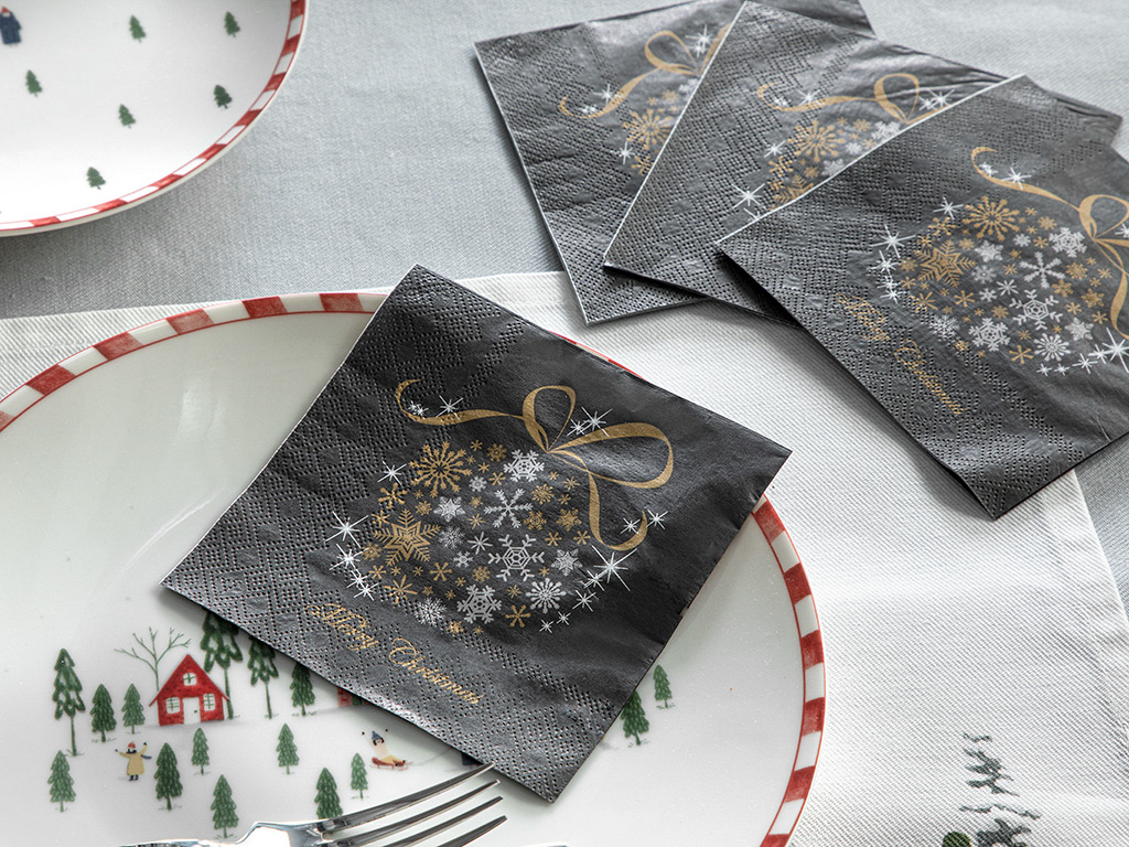 Merry Christmas Tissue Napkin Simple Pleasures