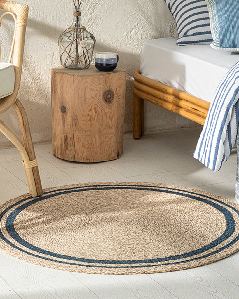 Daina Decorative Jute Rug Coastal Dream