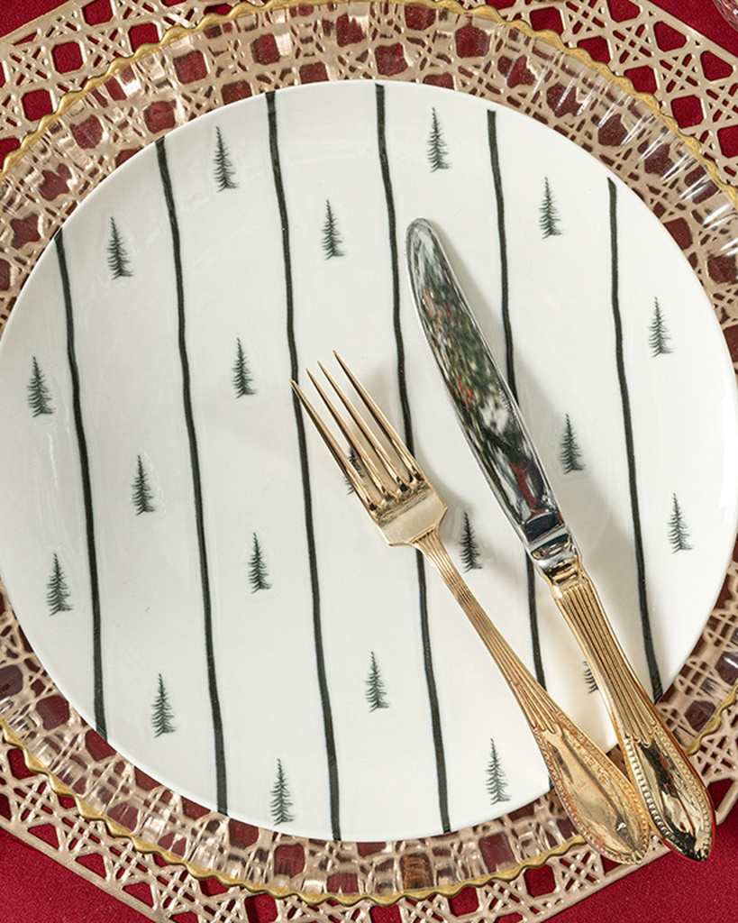 Pine Tree Grain Serving Plate Simple Pleasures