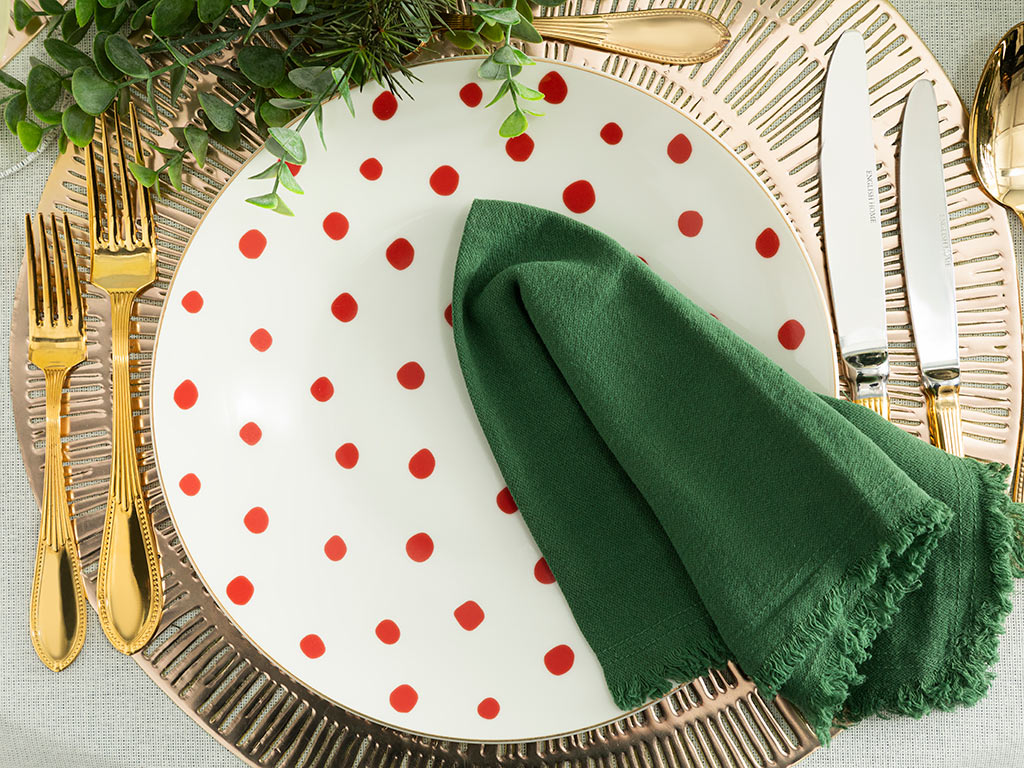 Modern Dots Serving Plate Simple Pleasures