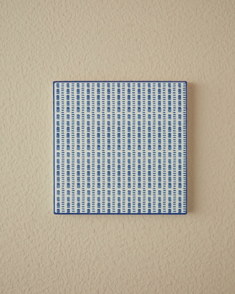 Blue Checked Trivet Timeless