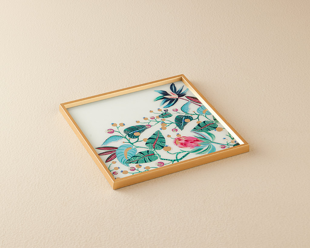 Exotic Leaves Decorative Tray Exotic Wandering