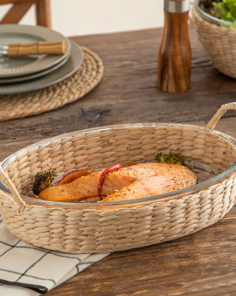 Check Natural Serving Bowl Timeless