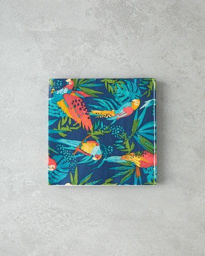 [10041150001] Parrot Napkin Exotic Carnival