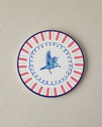 [10041574001] Carnival Bird Trivet Exotic Carnival