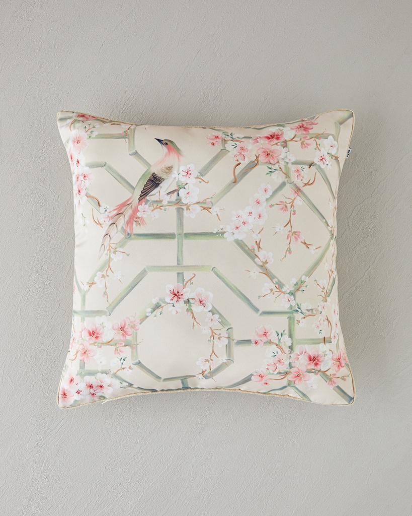 Grön Decorative Cushion Sakura