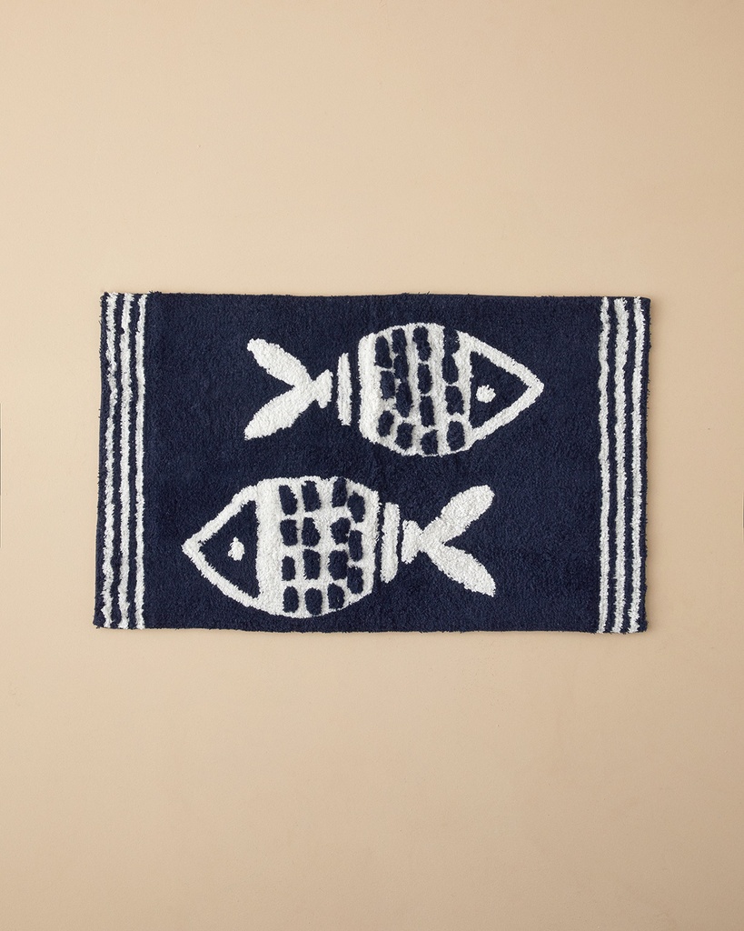 Fishbone Bath Mat Timeless