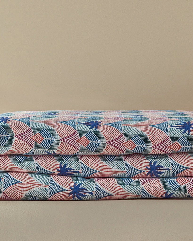 Tropical Palm Summer Blanket Exotic Carnival