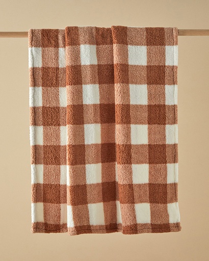 [10040599001] Comfort Plaid Tv Blanket Timeless