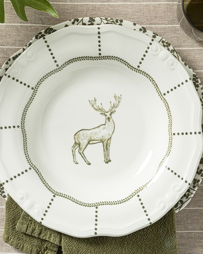 [10033922001] Deer Dinner Plate Timeless