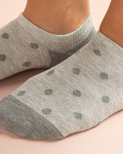 [10037150001] Fitted Dot Sneaker Socks Timeless