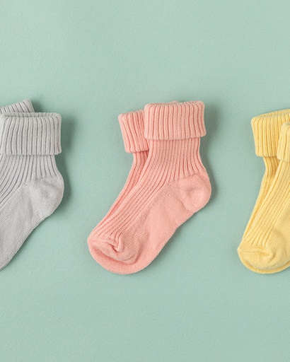 [10037792001] Colorful Baby Socks Timeless