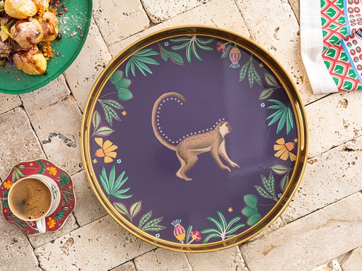 [10037687001] Exotic Monkey Tray Exotic Wandering