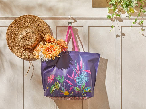 [10038927001] Exotic Flower Shopping Bag Exotic Wandering