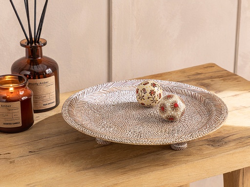 [10038270001] Cozy Decorative Tray Natural