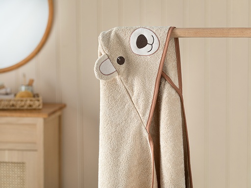 [10039304001] Bear Baby Towel Timeless