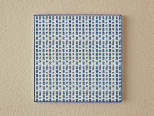 [10039471001] Blue Checked Trivet Timeless