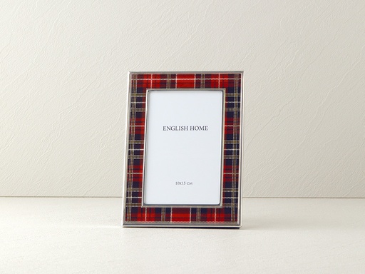 Plaid Photo Frame Cheerful Holidays