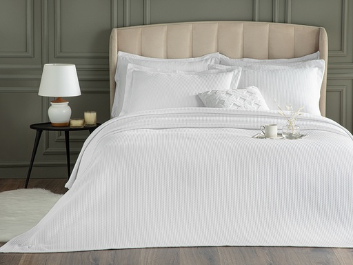 Luxury Bed Spread Set WHITE COLLECTION