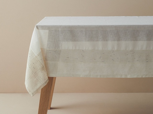 [10040762001] Luxe Linen Look Table Cloth Luxury Collection