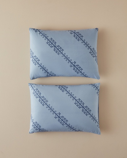 [10045241001] Etamine Line PillowCase Ornate Retro