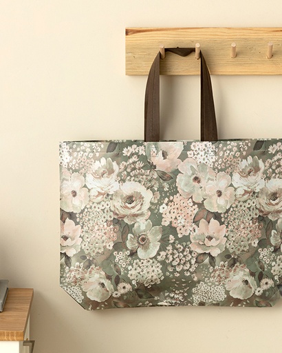 [10034423001] Flowers Shopping Bag Circle Of Life