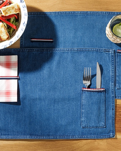 [10032439001] Ginny Place Mat Denim