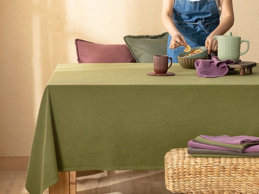 [10032774001] Grandeur Table Cloth Natural